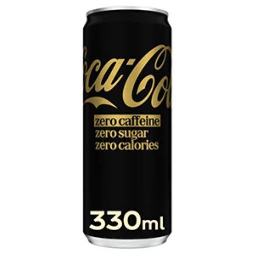 Picture of 330 Coke Zero Caffeine Zero Can Sleek x24 DRS